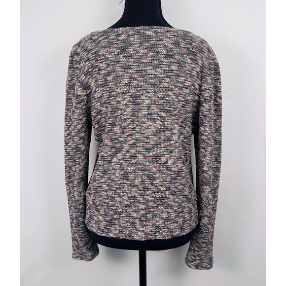 Madewell Multicolor Marled Knit Scoop Neck Sweater Size Medium - Picture 4 of 10